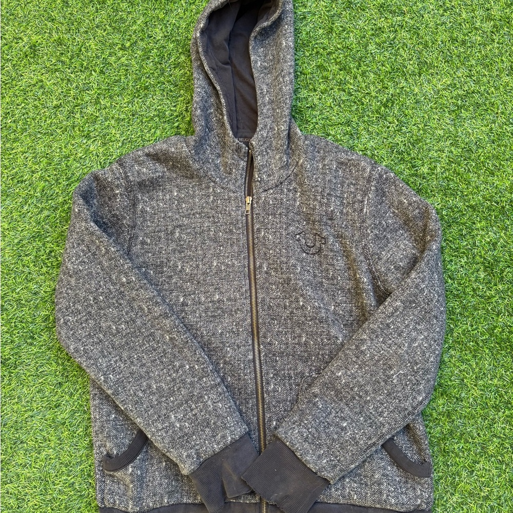 True Religion Charcoal Textured Jacket